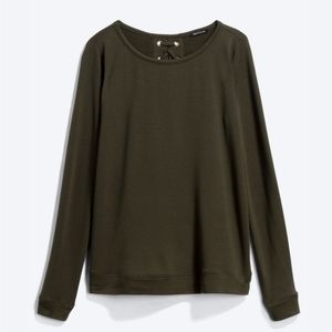 Alberta Lace Up Back Knit Top